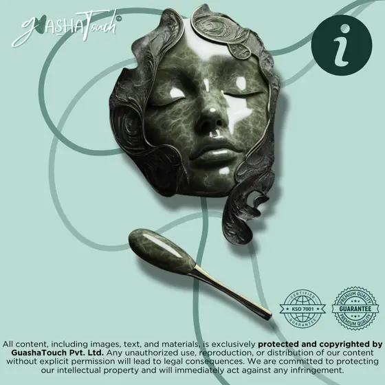 Jade face sculpture brand post